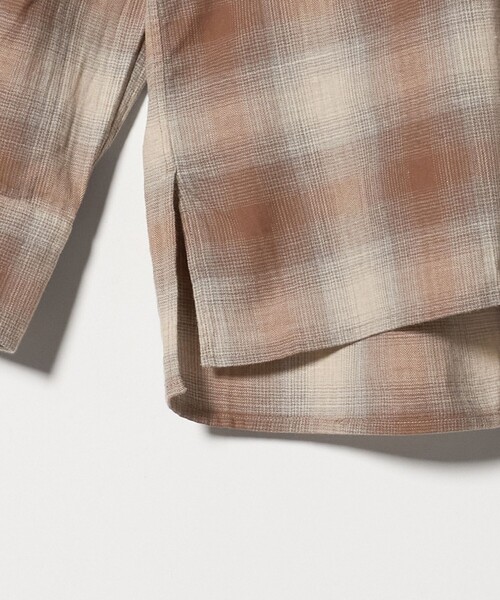 UNITED ARROWS(ユナイテッドアローズ)の「SOKTAS オンブレチェック ワンピースカラーシャツ(シャツ/ブラウス・メンズ・ブラウン系・M/S/L/XL)」の8枚目の写真