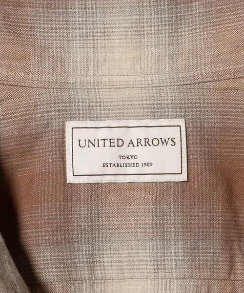 UNITED ARROWS(ユナイテッドアローズ)の「SOKTAS オンブレチェック ワンピースカラーシャツ(シャツ/ブラウス・メンズ・ブラウン系・M/S/L/XL)」の11枚目の写真