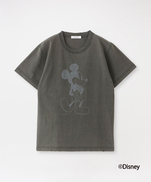 LOVELESS(ラブレス)の「【ミッキーマウス / LOVELESS限定】プリントTシャツ(バックスタイル)(Tシャツ/カットソー・レディース・ブラック/ホワイト・S)」の2枚目の写真
