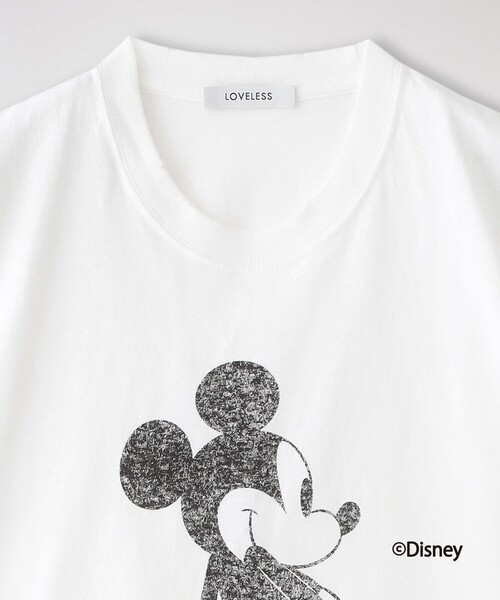 LOVELESS(ラブレス)の「【ミッキーマウス / LOVELESS限定】プリントTシャツ(バックスタイル)(Tシャツ/カットソー・レディース・ブラック/ホワイト・S)」の9枚目の写真
