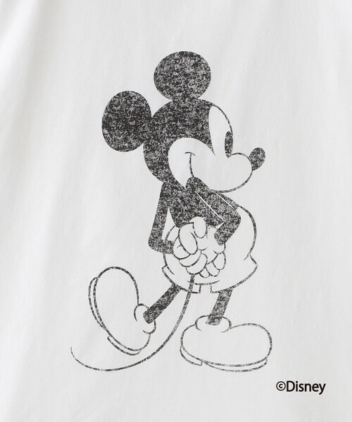 LOVELESS(ラブレス)の「【ミッキーマウス / LOVELESS限定】プリントTシャツ(バックスタイル)(Tシャツ/カットソー・レディース・ブラック/ホワイト・S)」の8枚目の写真