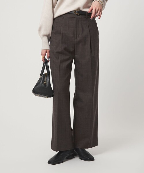 size SHORT/TALLあり］キチントボトムス サキソニー ワイド パンツ