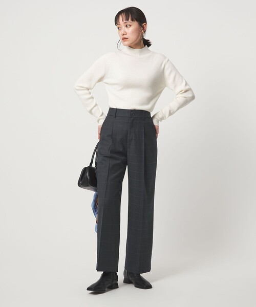 size SHORT/TALLあり］キチントボトムス サキソニー ワイド パンツ