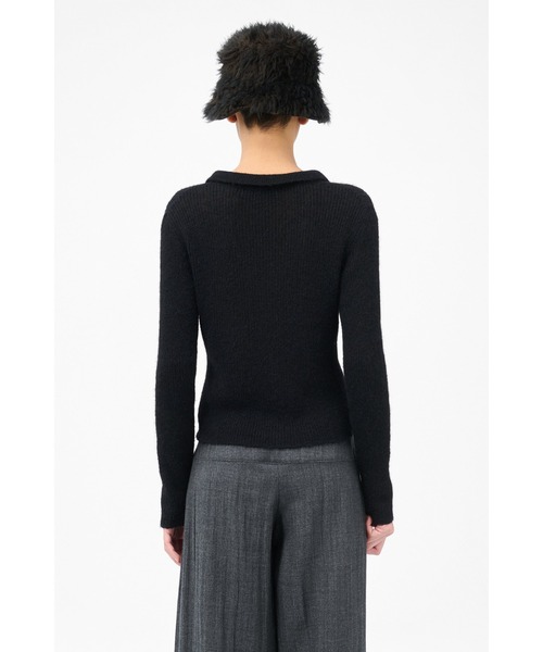 Our Legacy（アワーレガシー）の「OUR LEGACY MAZZY POLO（ニット/セーター・レディース・ブラック・36/34/32）」の4枚目の写真