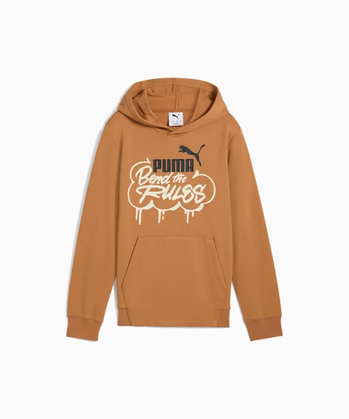 PUMA（プーマ）の「PUMA/プーマ キッズ パーカー ミッド90S フーディ 691185（パーカー・キッズ・ライトブラウン/ブラック・140cm/130cm/160cm/150cm）」の9枚目の写真