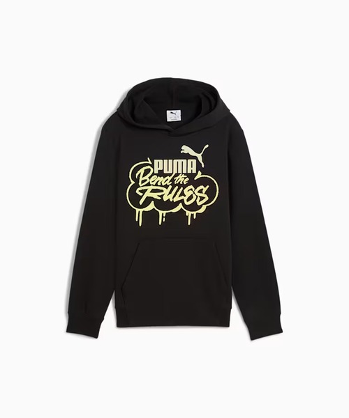 PUMA（プーマ）の「PUMA/プーマ キッズ パーカー ミッド90S フーディ 691185（パーカー・キッズ・ライトブラウン/ブラック・140cm/130cm/160cm/150cm）」の4枚目の写真