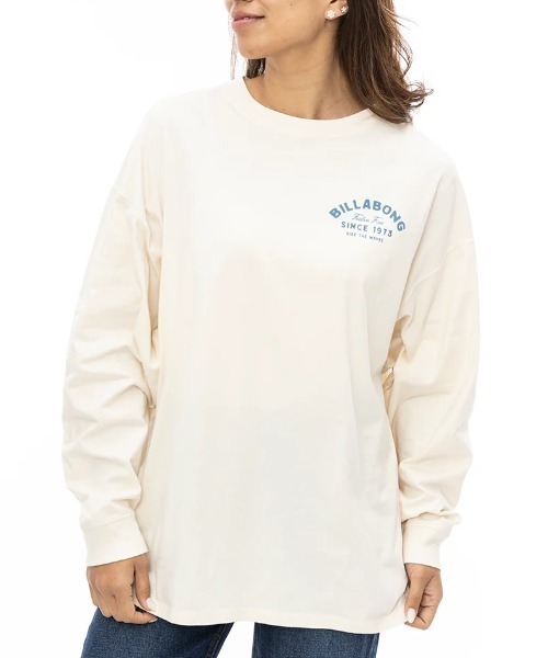 BILLABONG(ビラボン)の「【BILLABONG/ビラボン】24AW FELLIN FREE LOOSE LS/バックプリント長袖ロンT(Tシャツ/カットソー・レディース・ホワイト/スミクロ・LARGE/MEDIUM)」の3枚目の写真