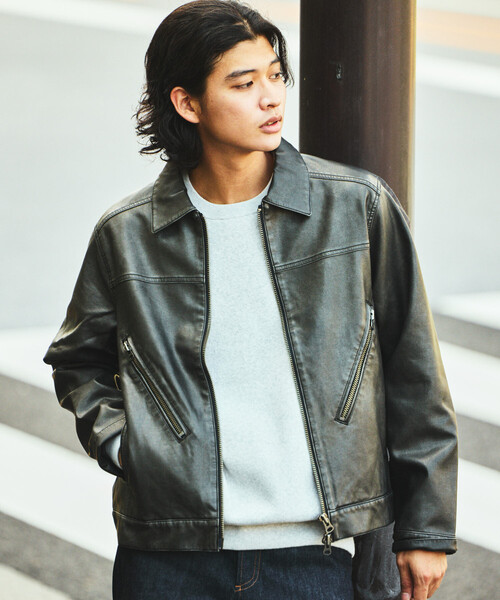 FREAK'S STORE フリークスストア レザージャケット 限定価格 FREAK'S STORE ブルゾン アウター FREAK'S STORE/フリークス