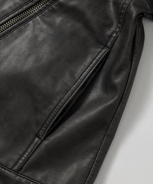FREAK'S STORE(フリークスストア)の「FREAK’S STORE/フリークスストア レザレット ジップ ライダースジャケット / LEATHERETTE RIDERS JACKET(ブルゾン・メンズ・ブラウン/チャコールグレー/ブラック・LARGE/MEDIUM)」の17枚目の写真