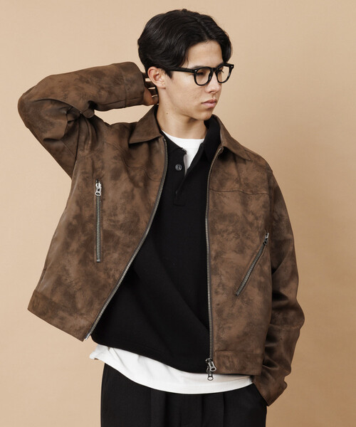 抽象画　POSITIVE FORCE ライダースジャケット 3_000000009435.jpg?1763107885