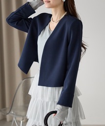 PREFERIR（プレフェリール）の「結婚式 フォーマル セレモニー ノーカラージャケット(S,M,L,XL)（ノーカラージャケット）」