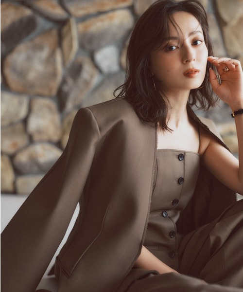 WEB限定】ボンディングビスチェ（その他トップス）｜anuans（ア