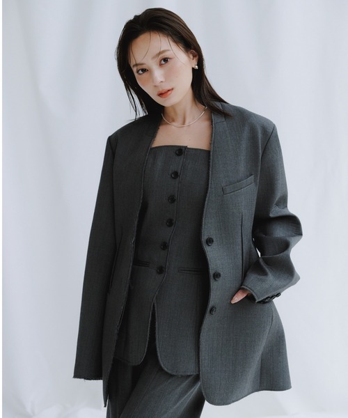 WEB限定】ボンディングビスチェ（その他トップス）｜anuans（ア