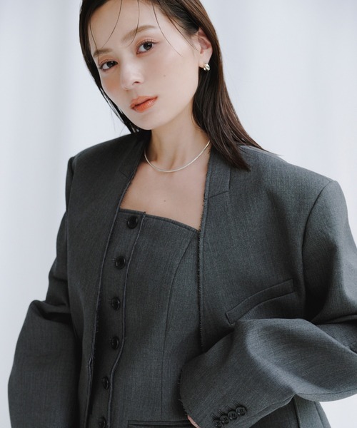 WEB限定】ボンディングビスチェ（その他トップス）｜anuans（ア