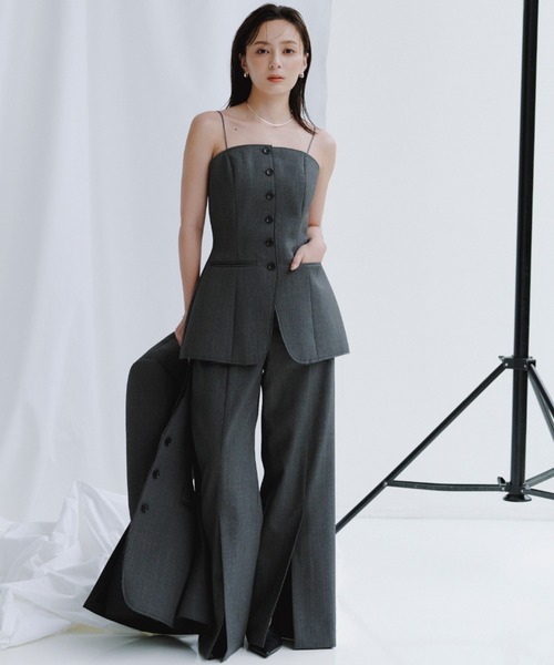 アニュアンス ベルトビスチェトップス アニュアンス anuans ベルトビスチェトップス （BEIGE