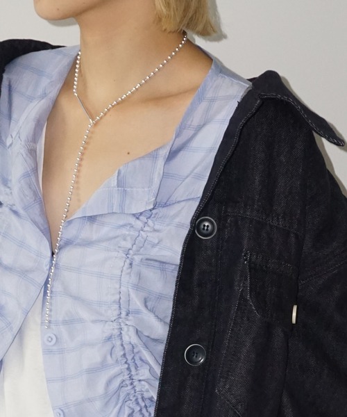 CLOCHE(クロッシェ)ケープニット ジップ ケープ　 チャコール CLOCHE(クロッシェ)ケープニット ジップ ケープ チャコール