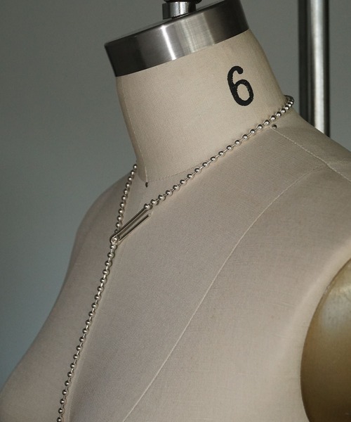 シルバーフック ボールチェーンネックレス cha25a011 シルバーフック ボールチェーンネックレス cha25a011