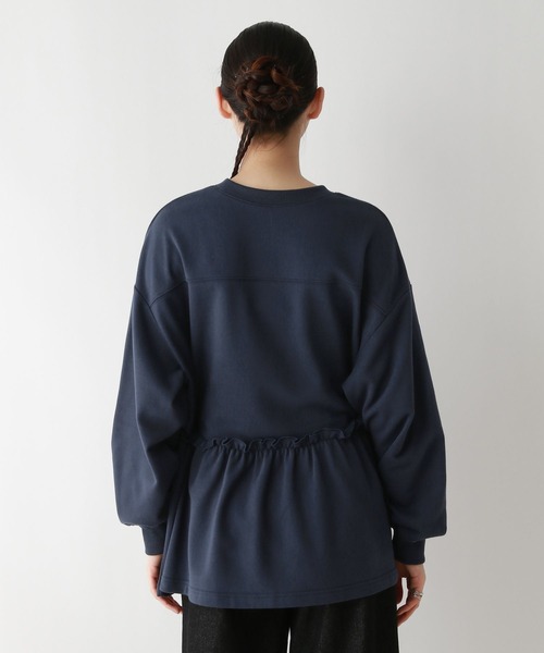 RAGEBLUE（レイジブルー）の「カレッジロゴプリント/ペプラムプルオーバー（Tシャツ/カットソー・レディース・グレー/ネイビー・FREE）」の12枚目の写真