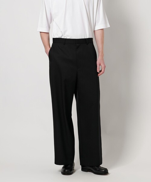 LOEFF（ロエフ）の「＜LOEFF＞ギャバジン  ワイドパンツ MEN’S（その他パンツ・メンズ・ブラック/グレー系・1/2）」の3枚目の写真