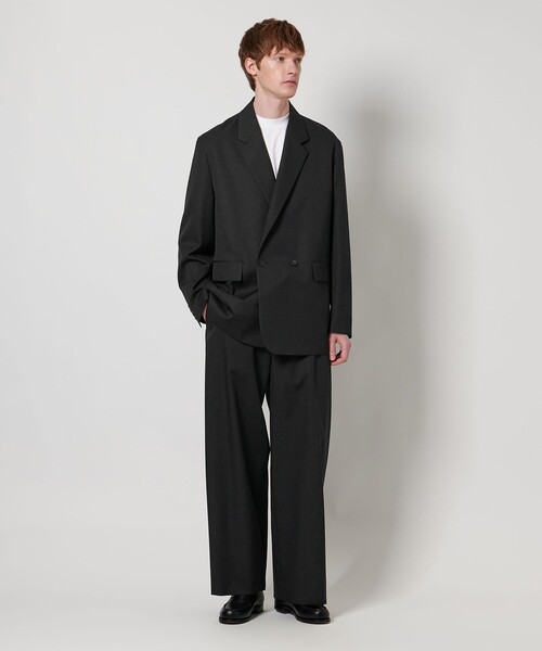 LOEFF（ロエフ）の「＜LOEFF＞ギャバジン  ワイドパンツ MEN’S（その他パンツ・メンズ・ブラック/グレー系・1/2）」の5枚目の写真