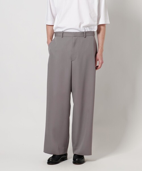 LOEFF（ロエフ）の「＜LOEFF＞ギャバジン  ワイドパンツ MEN’S（その他パンツ・メンズ・ブラック/グレー系・1/2）」の6枚目の写真