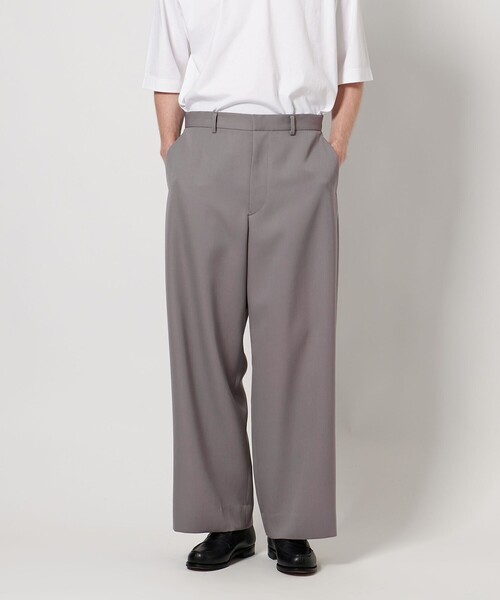 LOEFF（ロエフ）の「＜LOEFF＞ギャバジン  ワイドパンツ MEN’S（その他パンツ・メンズ・ブラック/グレー系・1/2）」の7枚目の写真