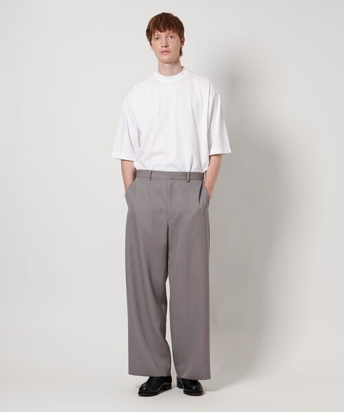 LOEFF（ロエフ）の「＜LOEFF＞ギャバジン  ワイドパンツ MEN’S（その他パンツ・メンズ・ブラック/グレー系・1/2）」の8枚目の写真