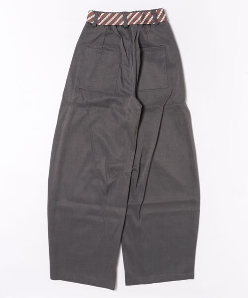 VIBGYOR（ヴィブジョー）の「【LAMPOON】ネクタイベルトワイドスラックス（スラックス・レディース・チャコールグレー・MEDIUM/SMALL/LARGE）」の10枚目の写真