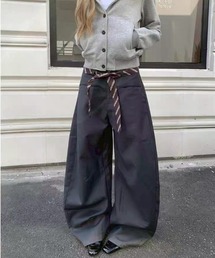 VIBGYOR | 【LAMPOON】ネクタイベルトワイドスラックス(スラックス)