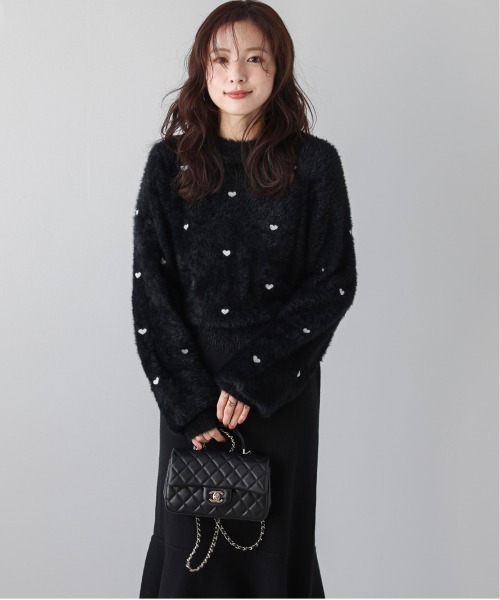 AMELY(エミリー)の「シャギーニットプルオーバー(ニット/セーター・レディース・ホワイト/ブラック/ベージュ・フリー)」の11枚目の写真