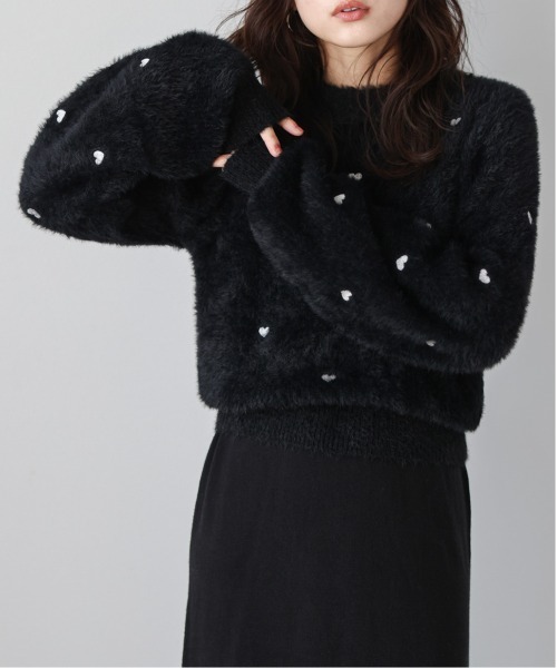 AMELY(エミリー)の「シャギーニットプルオーバー(ニット/セーター・レディース・ホワイト/ブラック/ベージュ・フリー)」の12枚目の写真