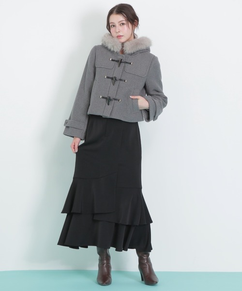 JILL by JILL STUART(ジルバイジルスチュアート)の「◇ナローマーメイドスカート(スカート・レディース・ベージュ系その他/ブラック系その他/ブラック・FREE)」の2枚目の写真