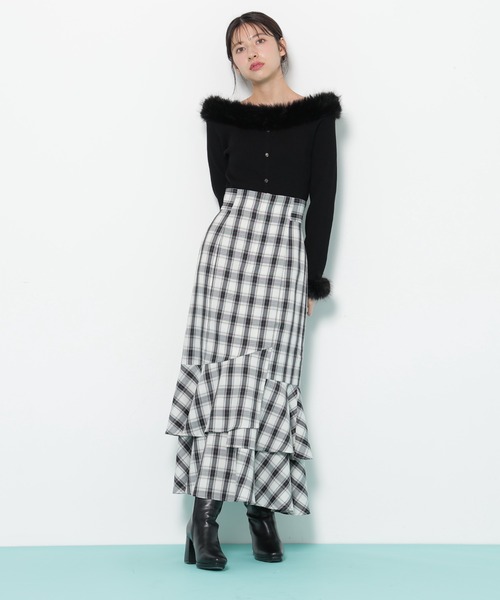 JILL by JILL STUART(ジルバイジルスチュアート)の「◇ナローマーメイドスカート(スカート・レディース・ベージュ系その他/ブラック系その他/ブラック・FREE)」の6枚目の写真