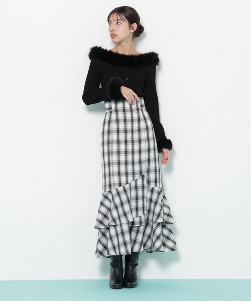 JILL by JILL STUART(ジルバイジルスチュアート)の「◇ナローマーメイドスカート(スカート・レディース・ベージュ系その他/ブラック系その他/ブラック・FREE)」の7枚目の写真
