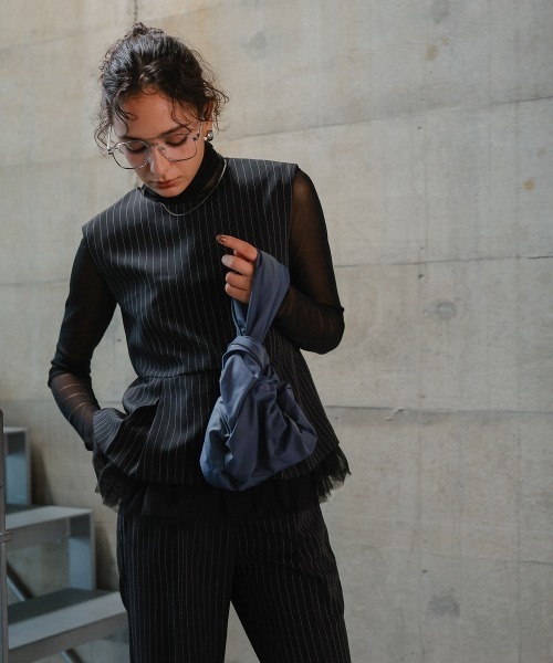 Callarus（カラルス）の「〔Callarus〕偏光タフタデザインバッグ（ハンドバッグ・レディース・ボルドー/マスタード/ネイビー・FREE）」の9枚目の写真