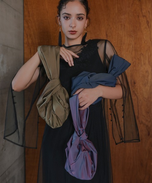 Callarus（カラルス）の「〔Callarus〕偏光タフタデザインバッグ（ハンドバッグ・レディース・ボルドー/マスタード/ネイビー・FREE）」の12枚目の写真