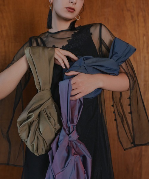 Callarus（カラルス）の「〔Callarus〕偏光タフタデザインバッグ（ハンドバッグ・レディース・ボルドー/マスタード/ネイビー・FREE）」の13枚目の写真