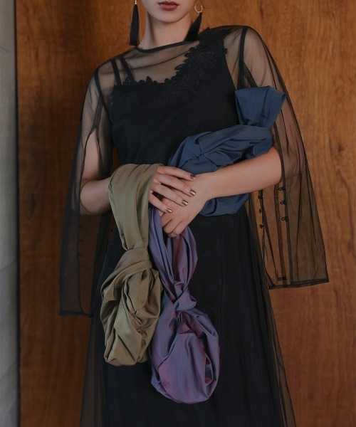 Callarus（カラルス）の「〔Callarus〕偏光タフタデザインバッグ（ハンドバッグ・レディース・ボルドー/マスタード/ネイビー・FREE）」の14枚目の写真