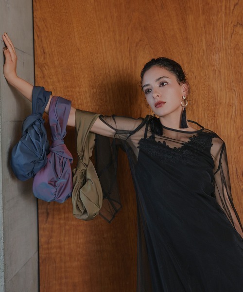 Callarus（カラルス）の「〔Callarus〕偏光タフタデザインバッグ（ハンドバッグ・レディース・ボルドー/マスタード/ネイビー・FREE）」の18枚目の写真