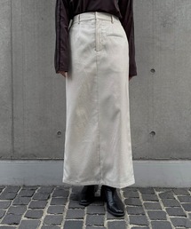 &g'aime（アンジェム）の「【&g'aime】レザーライクIラインスカート　Leather-Look I-Line Skirt（スカート・レディース）」