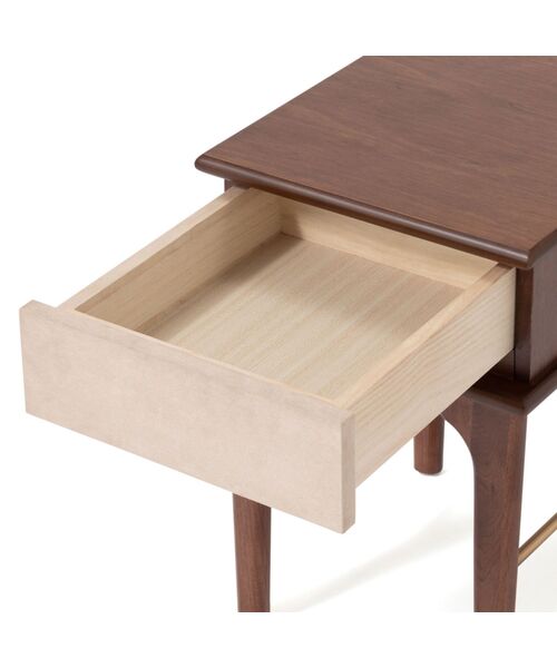 フランフラン　ナイトテーブル ラーナ ナイトテーブル 2 ホワイト×ナチュラル（W417×H466