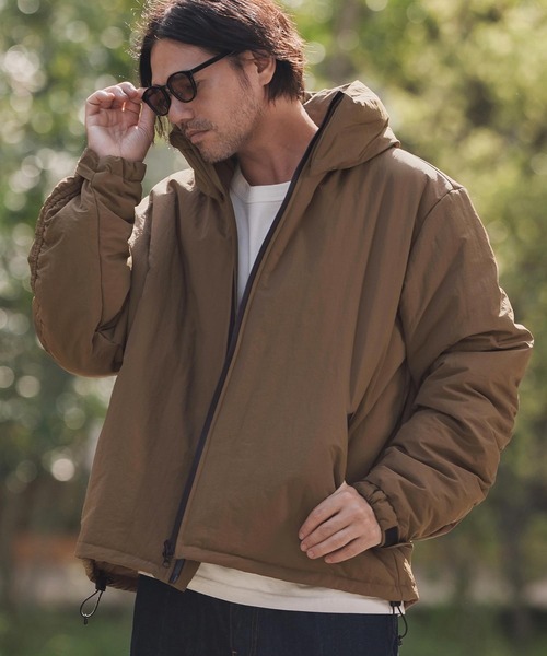 CAMBIO（カンビオ）の「mj11135-止水ZIPターンバックハイネック中綿ジャケット(HLCM0205)（その他アウター・メンズ・ブラック/ワイン/キャメル・S/M/L）」の12枚目の写真