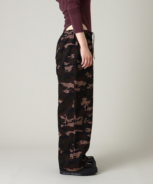 forget-me-nots(フォーゲットミーノッツ)の「forget-me-nots Reversible Parachute Pants FMN-25AW-PT-001(その他パンツ・レディース・オリーブ/ブラウン・SMALL/MEDIUM)」の3枚目の写真