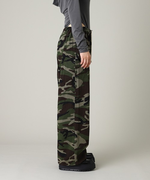 forget-me-nots(フォーゲットミーノッツ)の「forget-me-nots Reversible Parachute Pants FMN-25AW-PT-001(その他パンツ・レディース・オリーブ/ブラウン・SMALL/MEDIUM)」の5枚目の写真