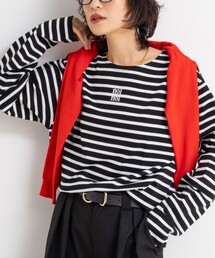 nolnolウォッシャブルMVSシルケットボーダーT