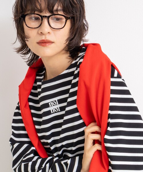 NOLLEY’S(ノーリーズ)の「nolnolウォッシャブルMVSシルケットボーダーT(Tシャツ/カットソー・レディース・ホワイト系その他2/ホワイト系その他3/ブラック系その他2・FREE)」の11枚目の写真
