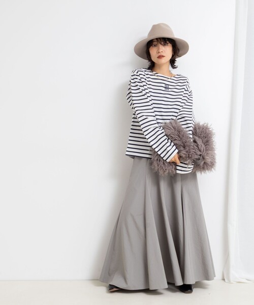 NOLLEY’S(ノーリーズ)の「nolnolウォッシャブルMVSシルケットボーダーT(Tシャツ/カットソー・レディース・ホワイト系その他2/ホワイト系その他3/ブラック系その他2・FREE)」の12枚目の写真