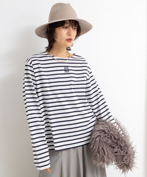 NOLLEY’S(ノーリーズ)の「nolnolウォッシャブルMVSシルケットボーダーT(Tシャツ/カットソー・レディース・ホワイト系その他2/ホワイト系その他3/ブラック系その他2・FREE)」の18枚目の写真