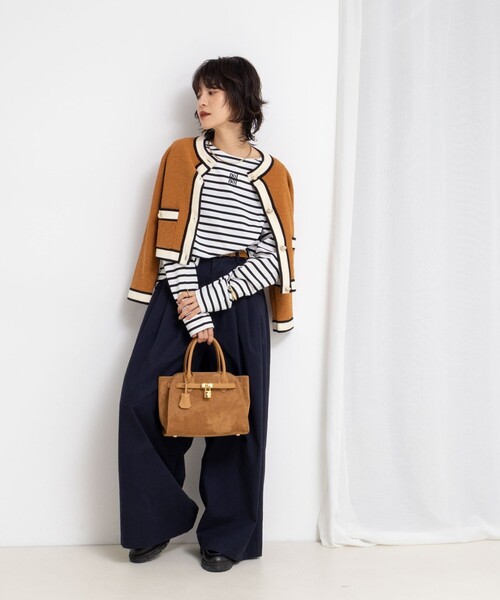 NOLLEY’S(ノーリーズ)の「nolnolウォッシャブルMVSシルケットボーダーT(Tシャツ/カットソー・レディース・ホワイト系その他2/ホワイト系その他3/ブラック系その他2・FREE)」の22枚目の写真