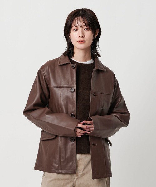 80s - towncraft タウンクラフト　レザージャケット　革ジャン　茶 別注】＜TOWNCRAFT＞レザージャケット（その他アウター